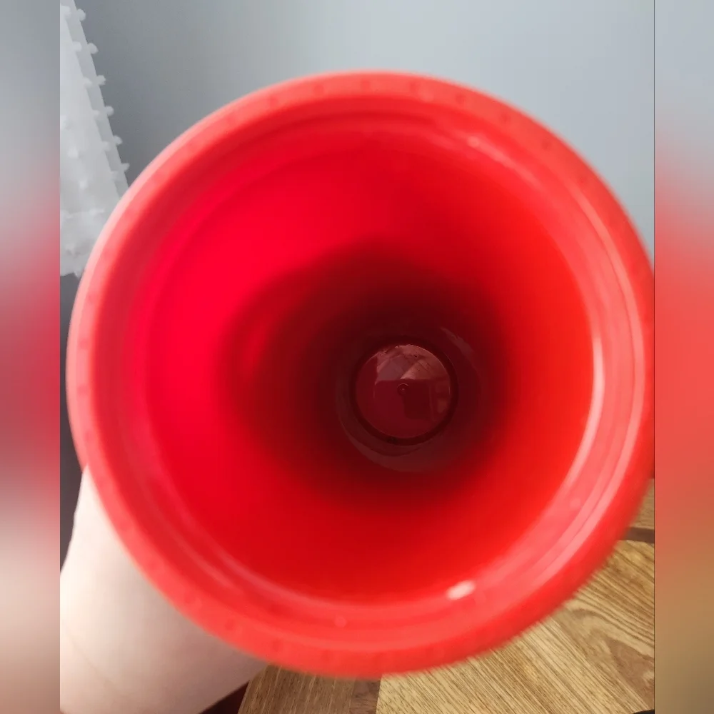 Starbucks Tie-Dye Color Waves Red and Blue Tumbler NWOT